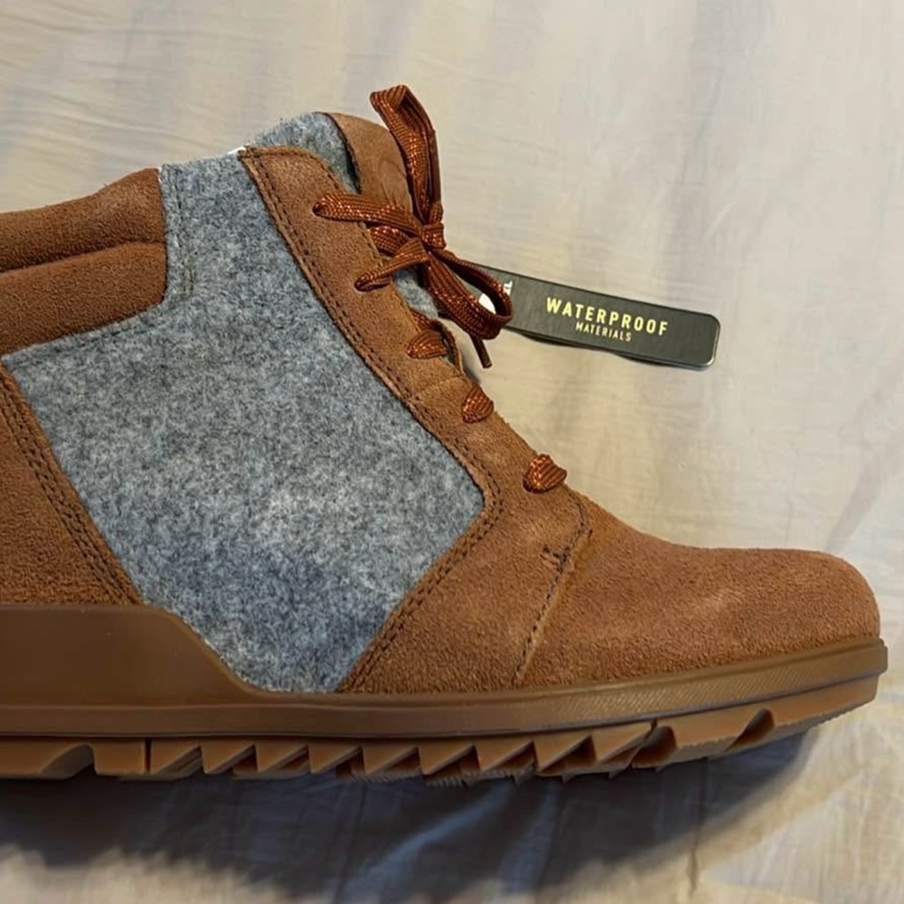 Brown and Gray Waterproof Boots